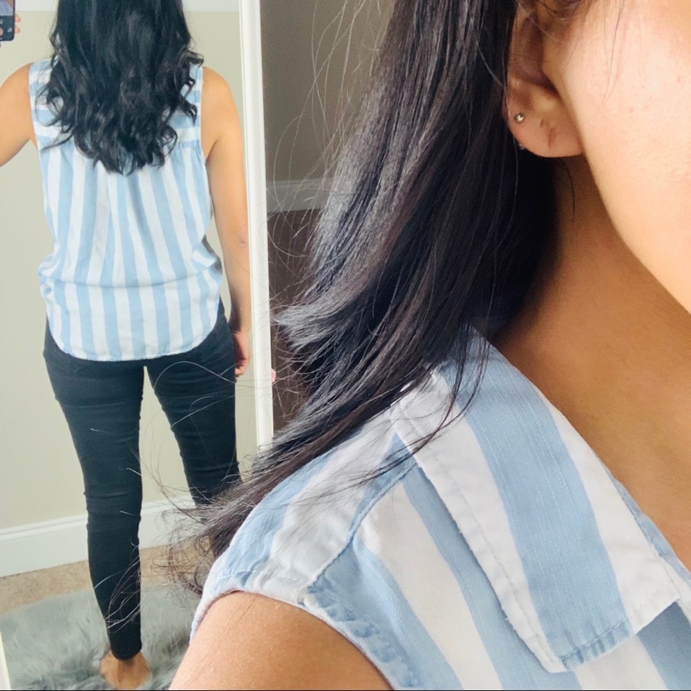 Striped Button Down Top - image 3